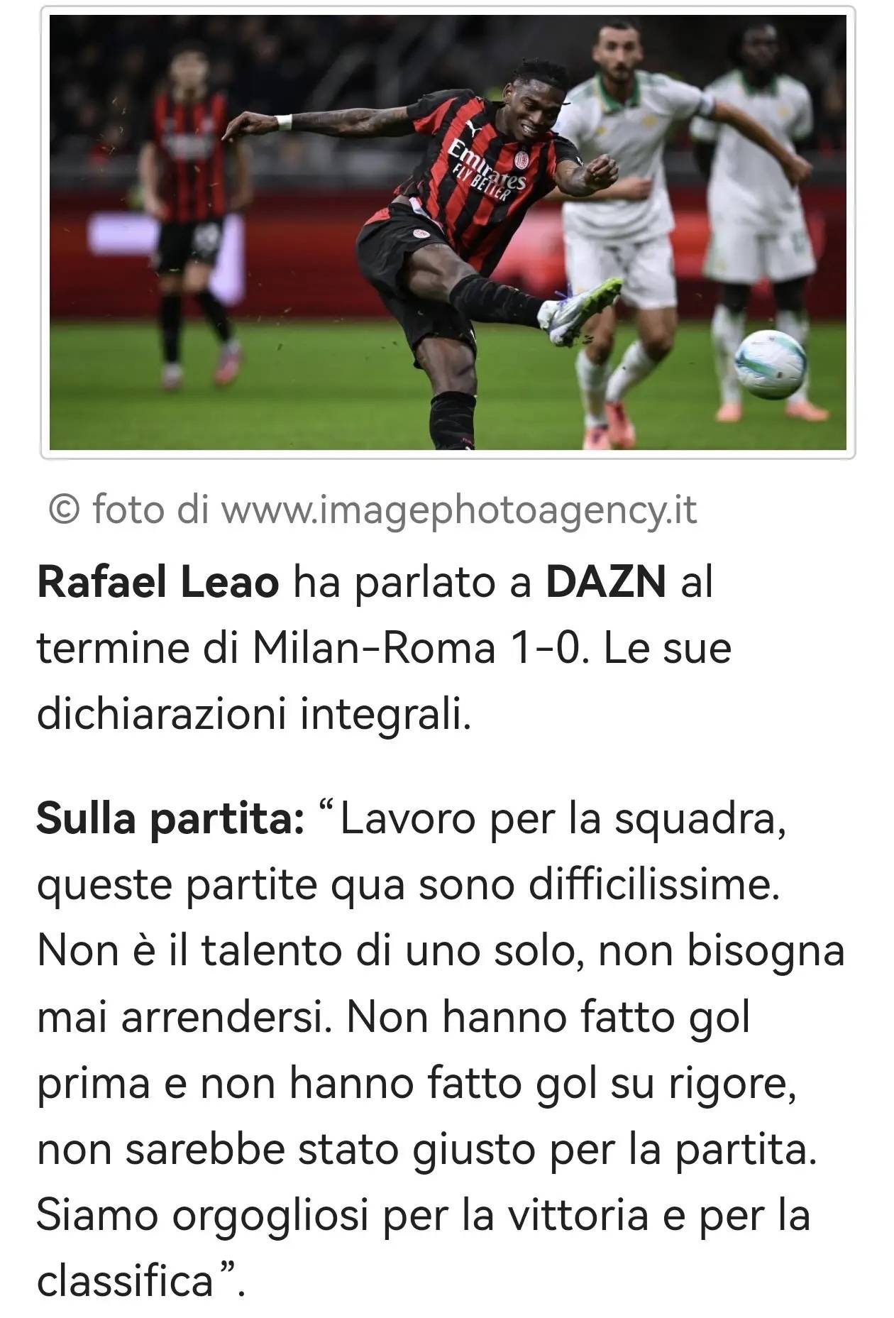 包含罗马前锋连续进球，球队形势一片大好的词条