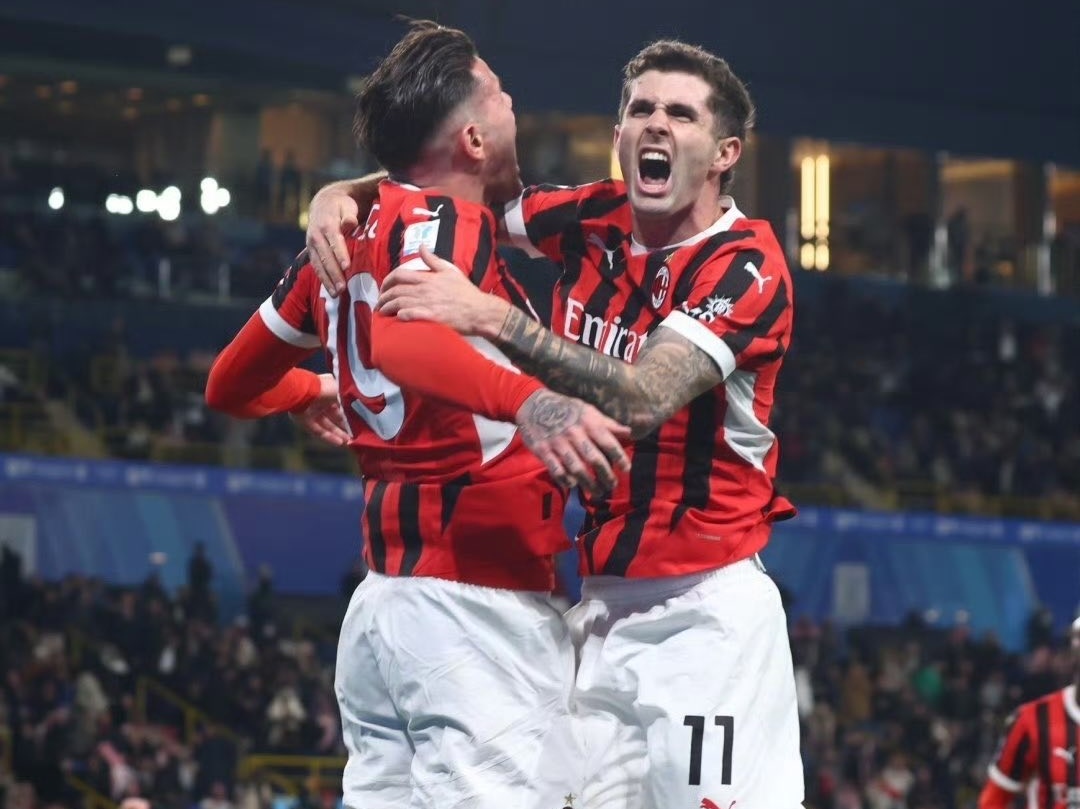 AC米兰客场胜尤文图斯，取得关键胜利的简单介绍